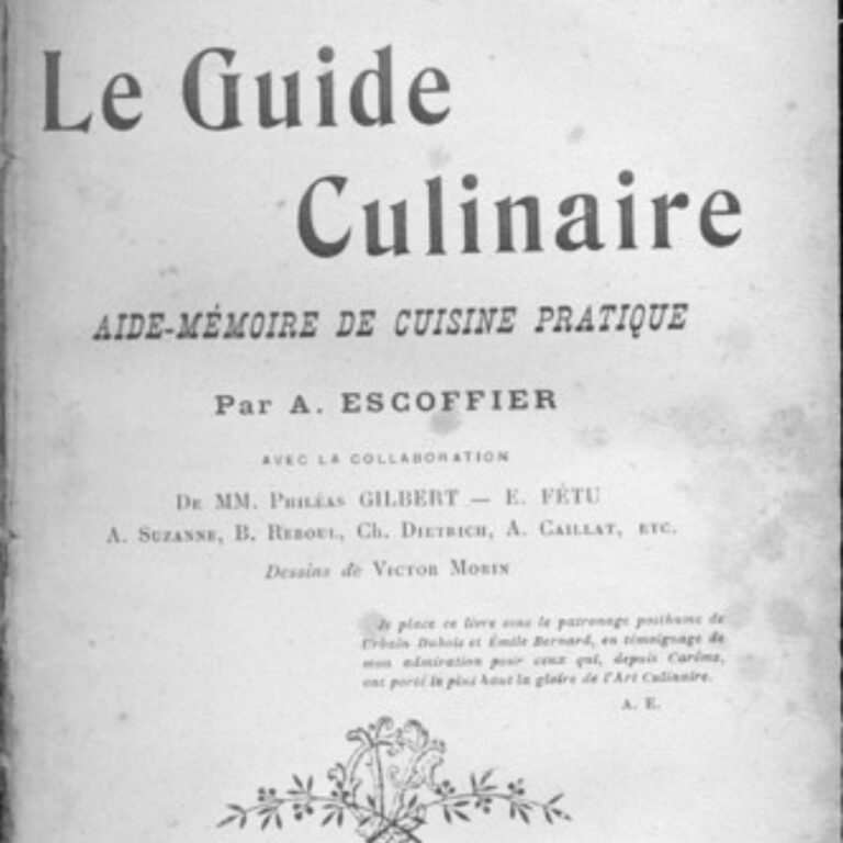 Recettes Auguste Escoffier – Disciples Escoffier